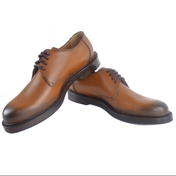 Gucci Mens Brown Ragona Cuir Leather Lace up 8.5m - Picture 3 of 8